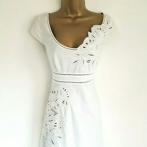 Karen Millen Cutwork Floral Dress US 10